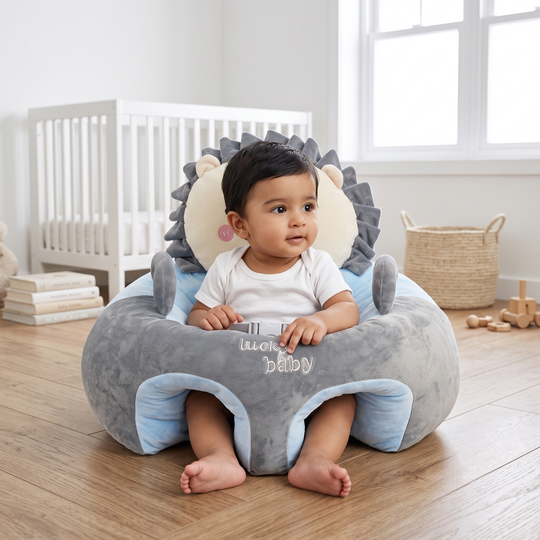 Cartoon Baby Floor Seat/Support Sofa Seat - 6M+ | 1468-Blue