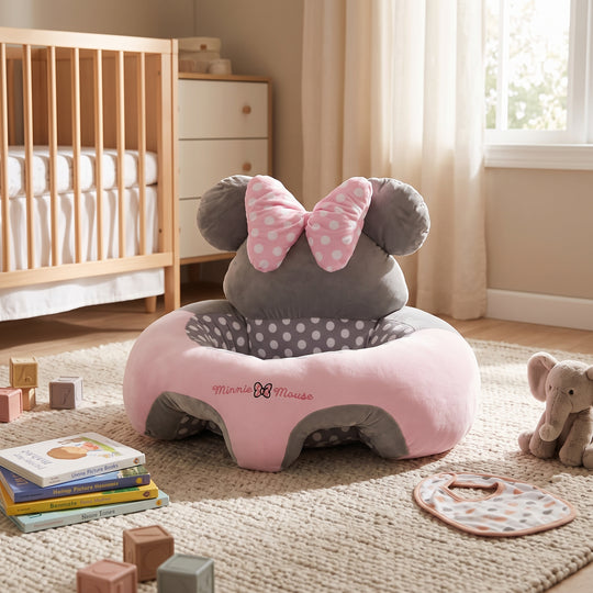 Cartoon Baby Floor Seat/Support Sofa Seat - 6M+ | 1471-Pink