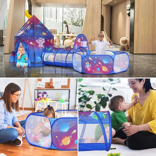 3in1 Space Castle Tent House For Kids
