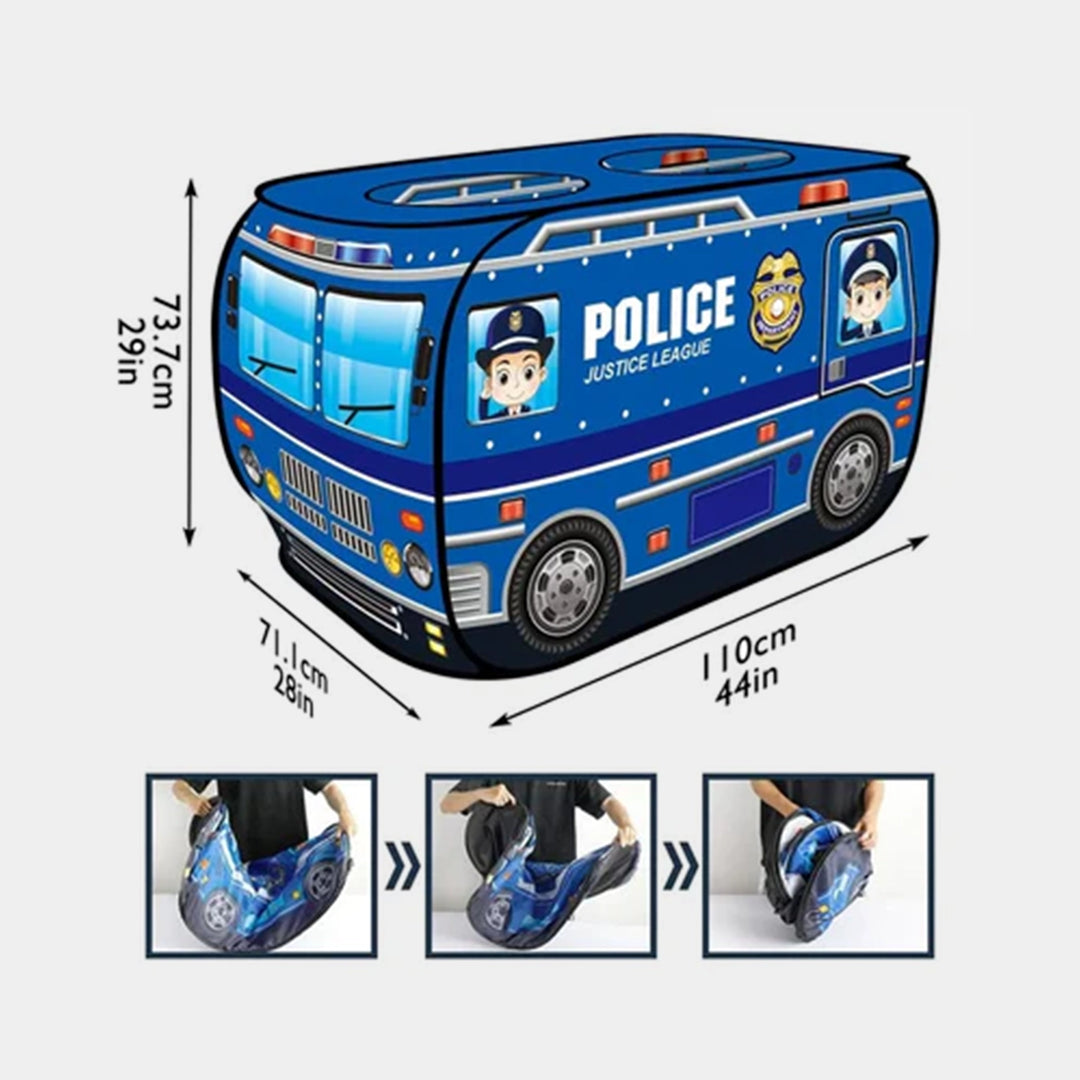 Police Car Pop Up Tent With Carrying Case