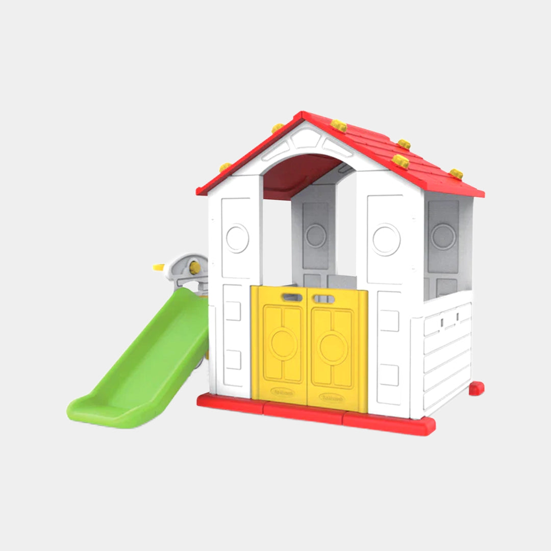 ACTIVITY PLAYHOUSE WITH SLIDE AND BASKETBALL