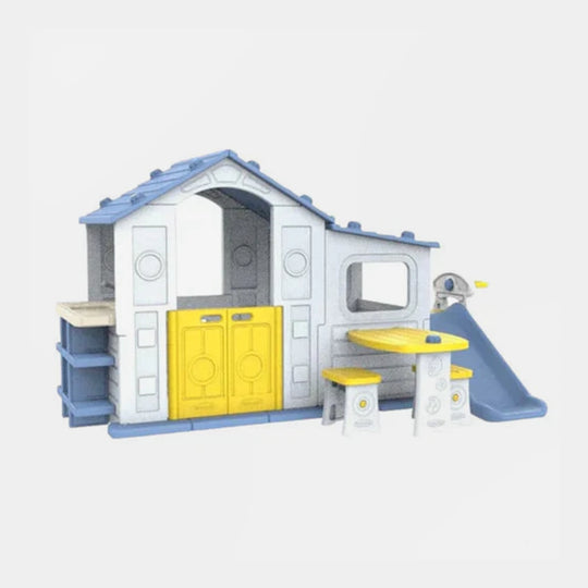 Luxury Style Children's 2 In 1 Playhouse & Slide For kids