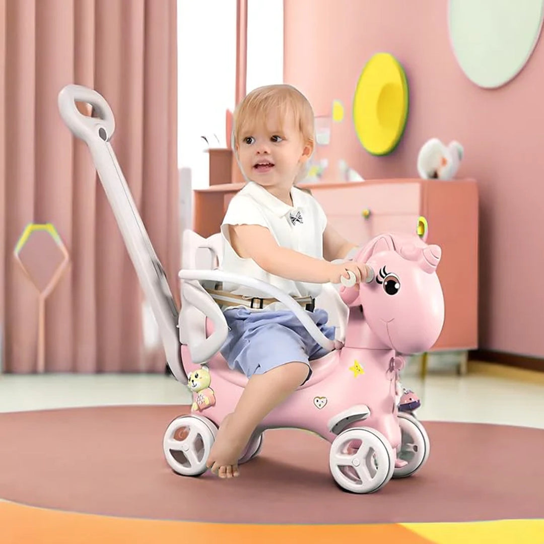 4 in 1 Rocking Horse - Pink