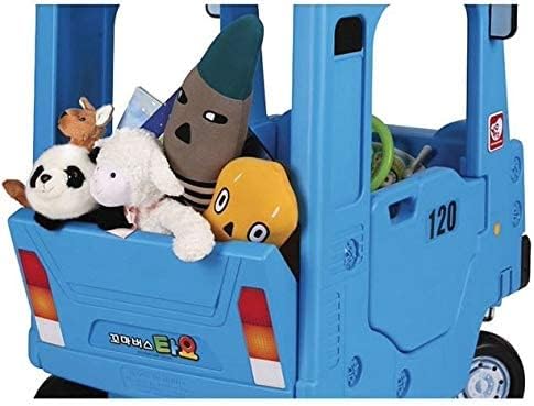 Ride-on Push Car Roof School Bus, Blue