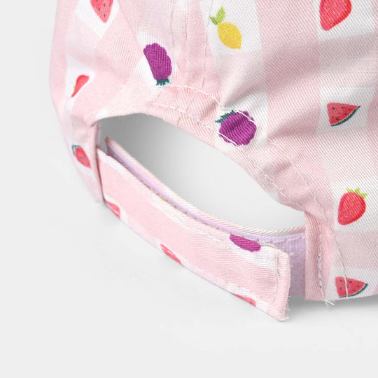 Kids Cap Printed Fruit-Multi Cotton Twill