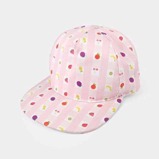 Kids Cap Printed Fruit-Multi Cotton Twill