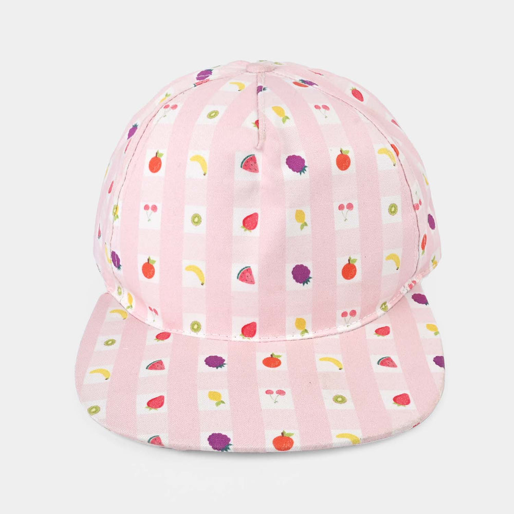 Kids Cap Printed Fruit-Multi Cotton Twill