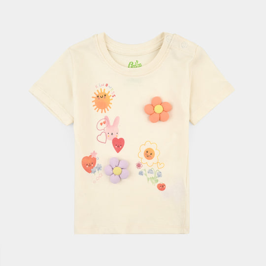 Infant Girls Cotton Jersey T-Shirt Kindness-Vanilla Ice