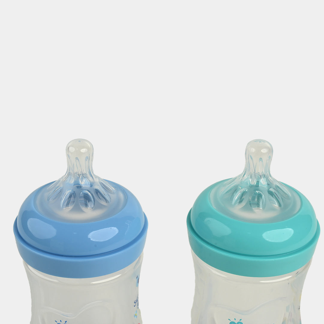 Wide Neck Feeding Bottle Set Pack of 2 8OZ 3M+