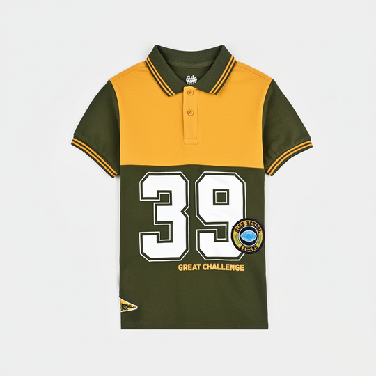 Boys Cotton PK Polo Great Challenge