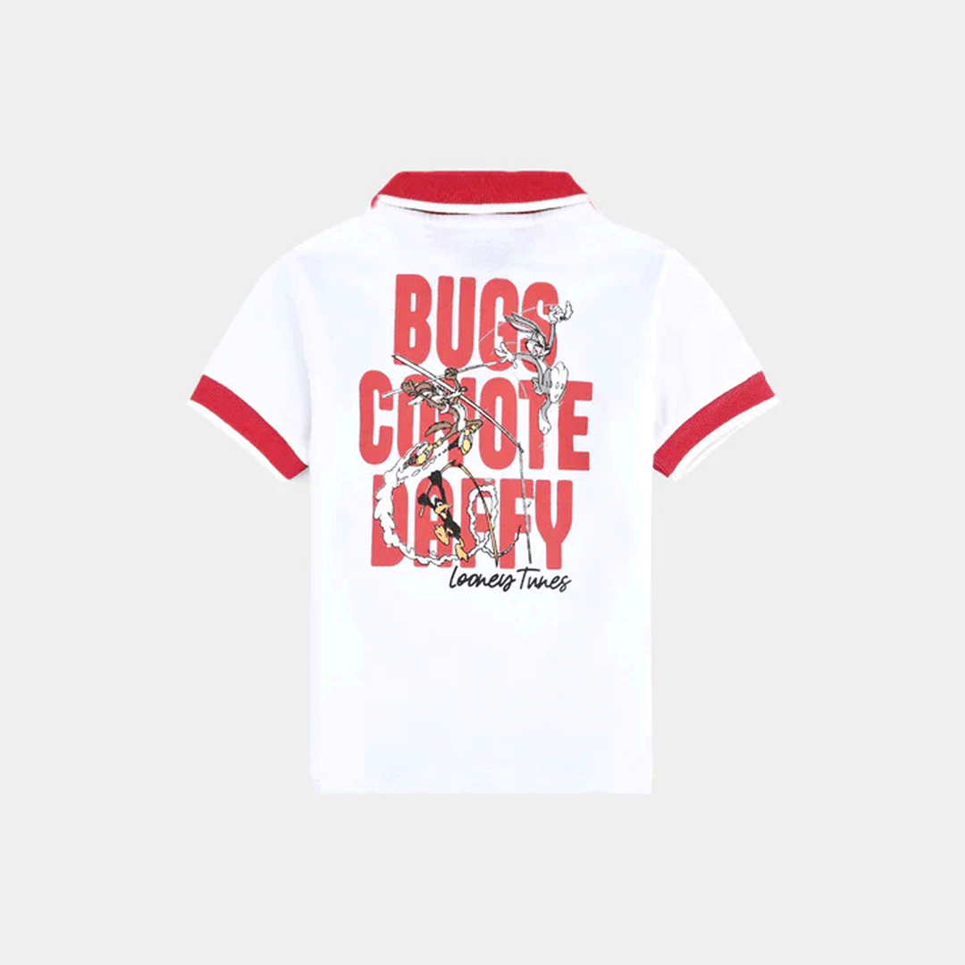 Infant Boys Cotton PK Polo-White
