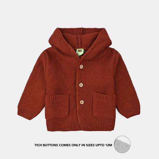 Infant Boys Acrylic Suit-Rust