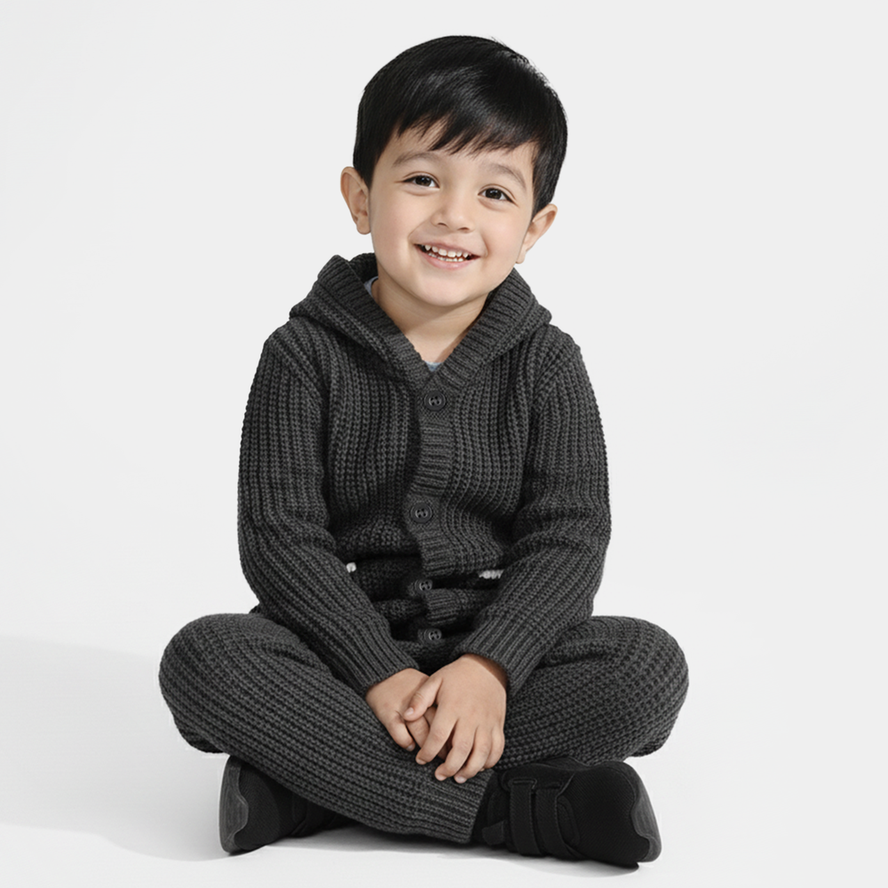 Infant Boys Acrylic Suit-Nevada-GREY