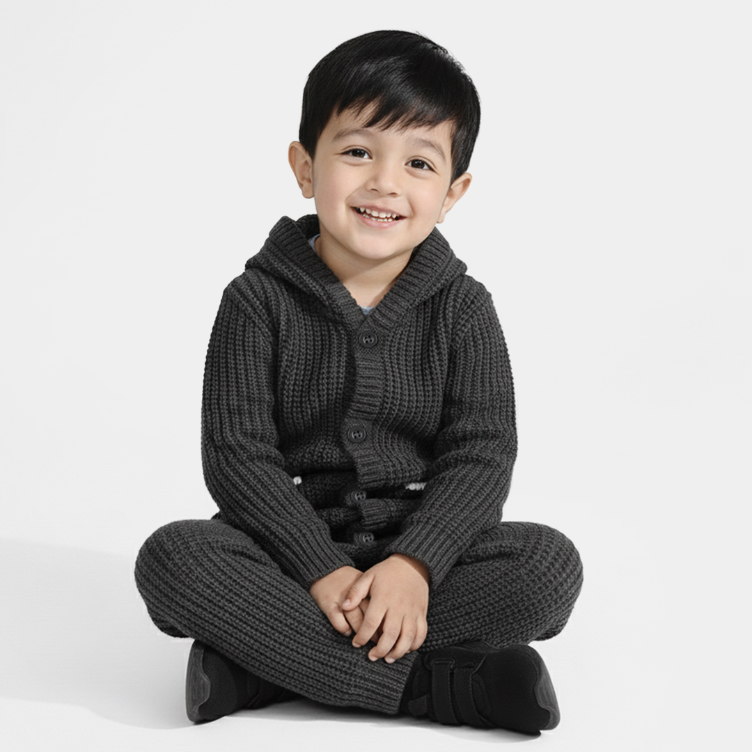 Infant Boys Acrylic Suit-Nevada-GREY