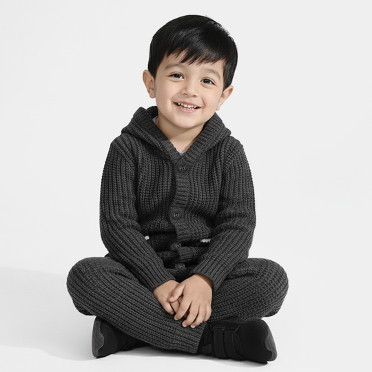 Infant Boys Acrylic Suit-Nevada-GREY