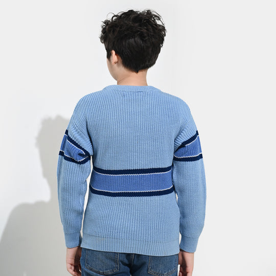 Boys Feather-Acrylic Sweater-Olympic-LT.Blue