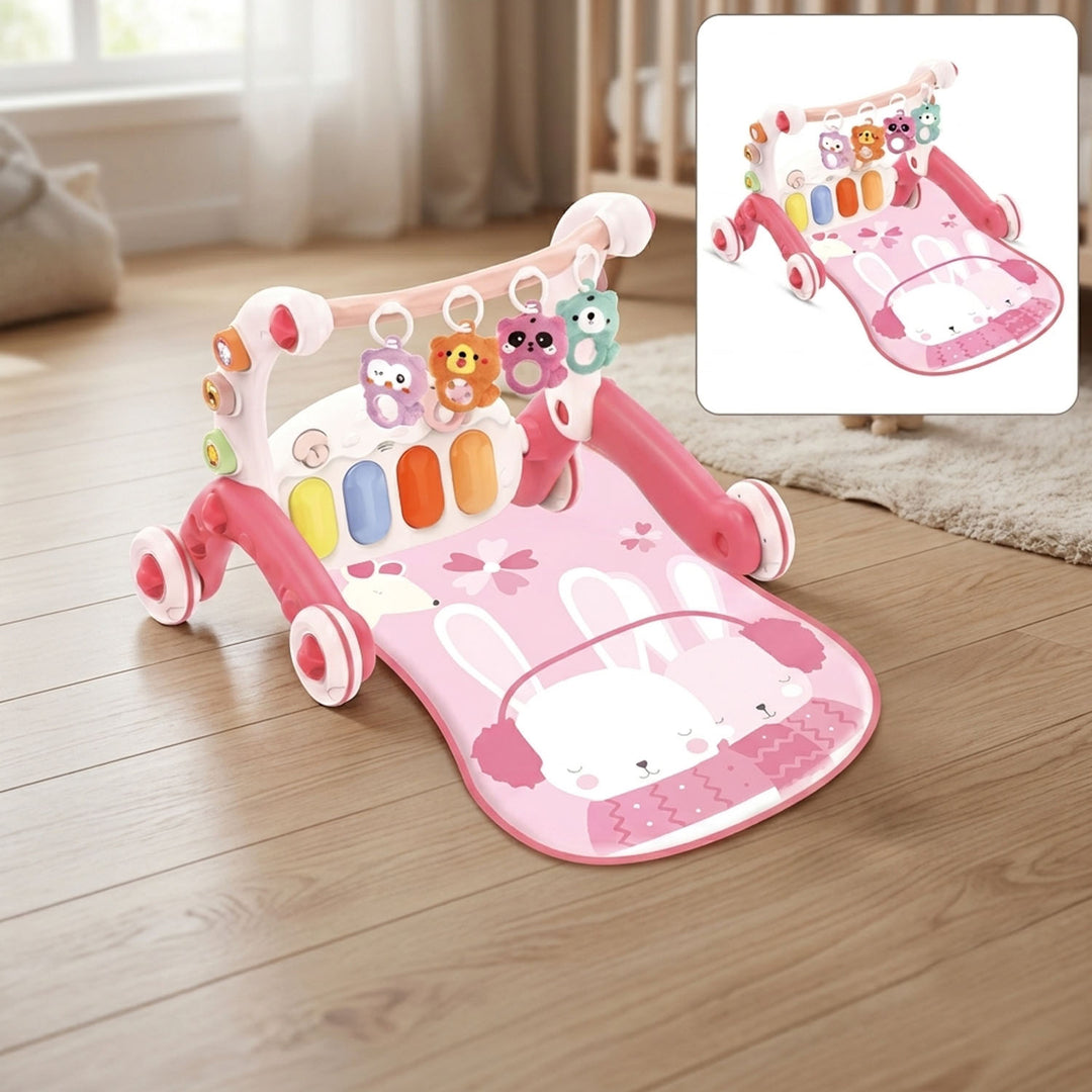 2 in 1 Piano Play Gym & Walker | 9892 Pink