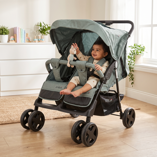 Twins Stroller Side by Side Joyous | JY212 Grey