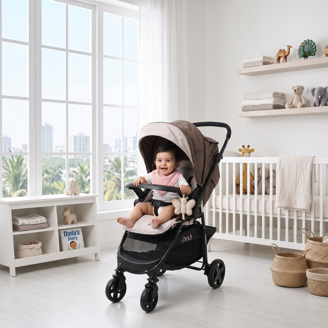 Travel-Friendly Baby Stroller Joyous | JY508 Brown