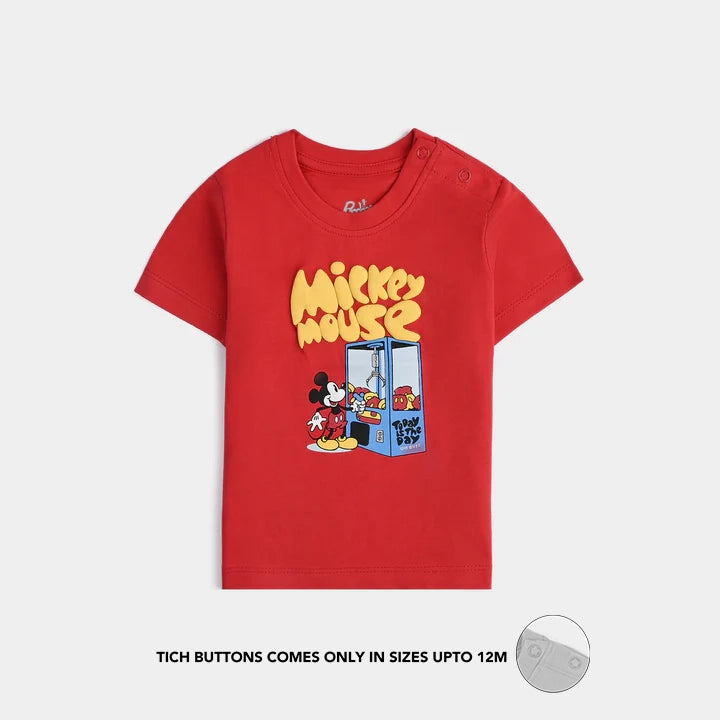 Infant Boys Cotton Jersey T-Shirt-HR.Red