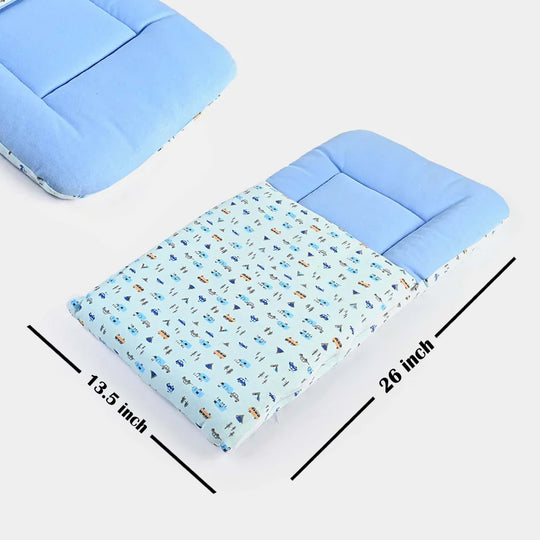 Baby Carry Nest Printed -Blue Small Car