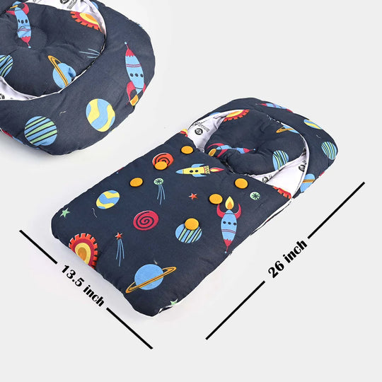 Baby Carry Nest with Head Pillow 1339 Navy Blue