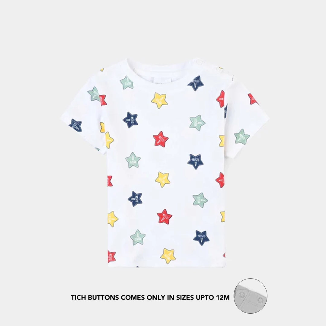 Infant Unisex Cotton Interlock Suit-Navy/White