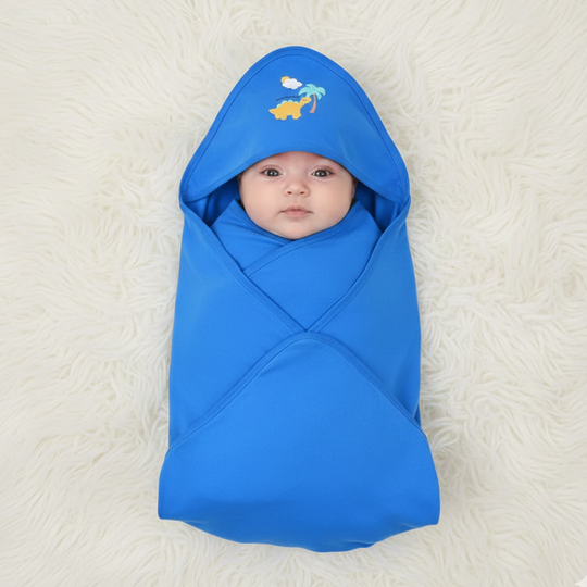 Infant Unisex Cotton Interlock Wrapping Sheet DINO-Multi