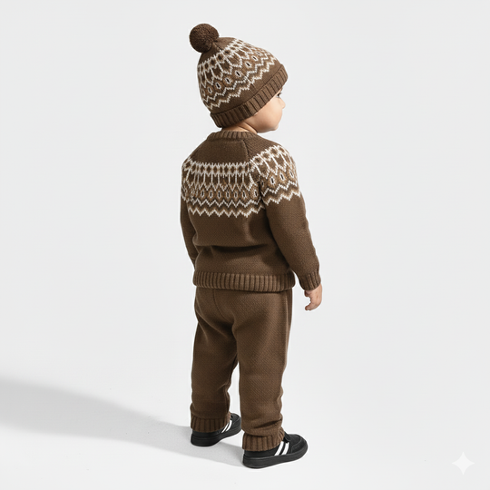 Infant Boys Acrylic Suit-Tribe - BROWN