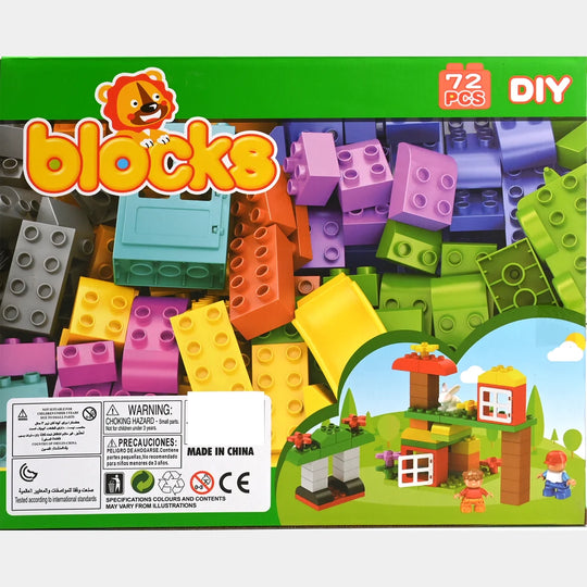 Colorful Building Blocks Set 72Pcs