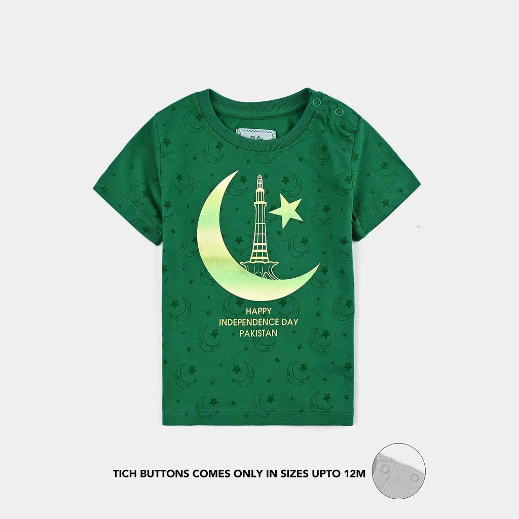 Infant Boys Poly Cotton Jersey T-Shirt SITARO SE AAGE-Joly Green