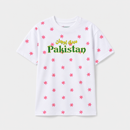Girls Gul-e-Azadi T-Shirt – White