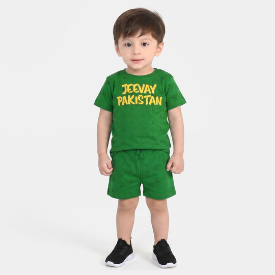Infant Boys Jeevay Pakistan Suit – Green