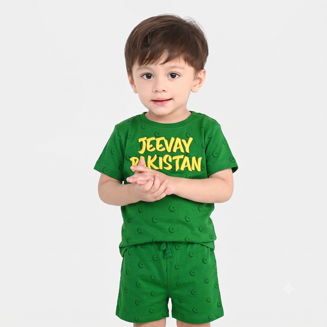 Infant Boys Jeevay Pakistan Suit – Green