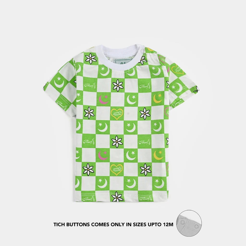 Infant Girls Poly Cotton Jersey T-Shirt AZADI KAI RANG-Snow White