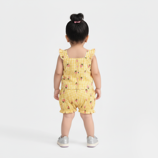 Infant Girls Seersucker 2 PC Strawberry-Multi
