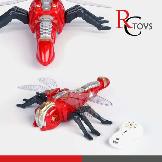Remote Control Dragonfly With Light & Spray For Kids