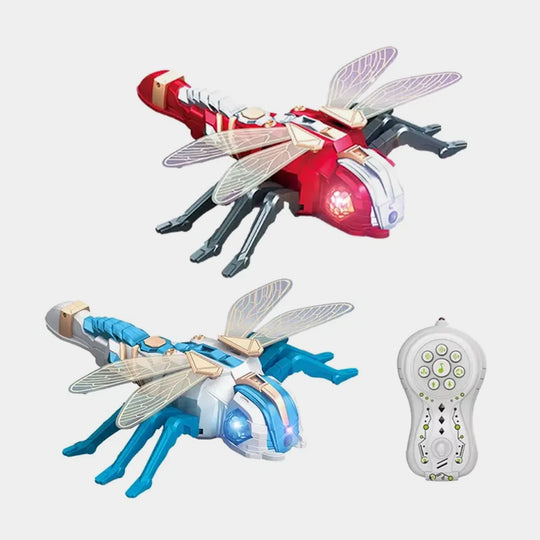 Remote Control Dragonfly With Light & Spray For Kids
