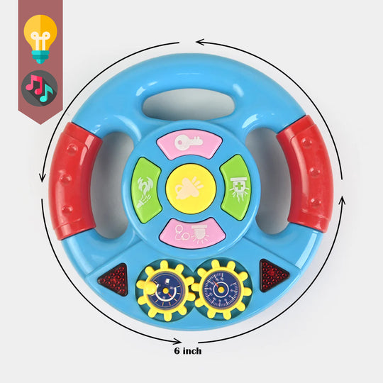 Musical Steering Wheel with Lights & Sound