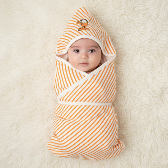 Infant Baby GARFIELD WRAPPING SHEET-Pristine