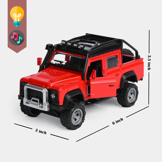 Die-Cast Model Vehicle With Lights & Sound – Pull-Back Action Fun