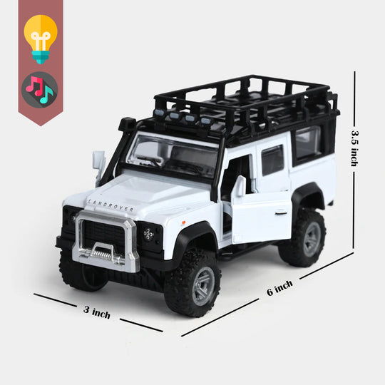 Die-Cast Model Vehicle With Lights & Sound – Pull-Back Action Fun