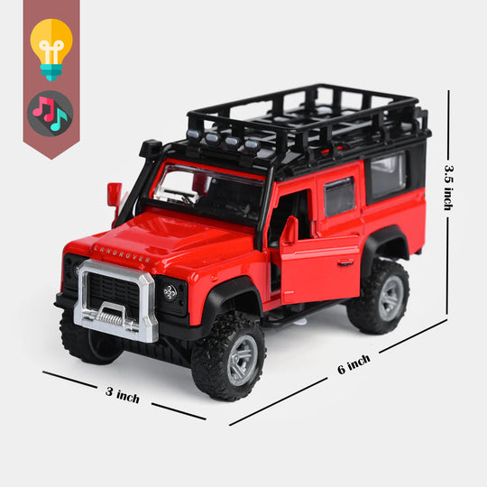 Die-Cast Model Vehicle With Lights & Sound – Pull-Back Action Fun