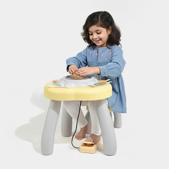 Foot Pedal Pottery Table For Kids