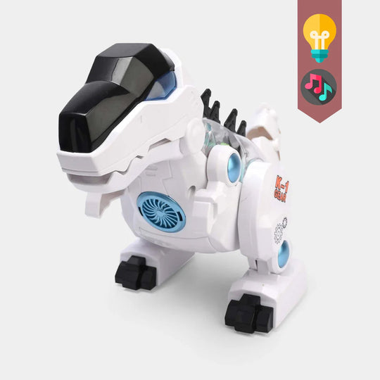 Electric Gear Dinosaur Toy with Light & Music