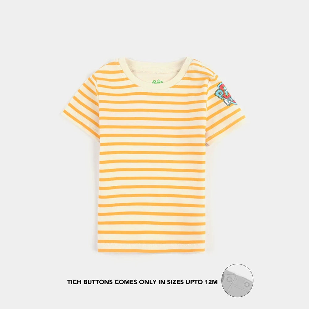 Infant Boys Cotton Interlock 2-Piece Set - Yellow
