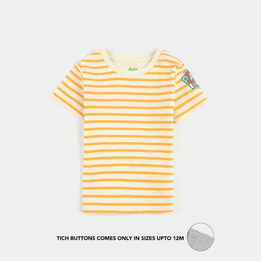 Infant Boys Cotton Interlock 2-Piece Set - Yellow