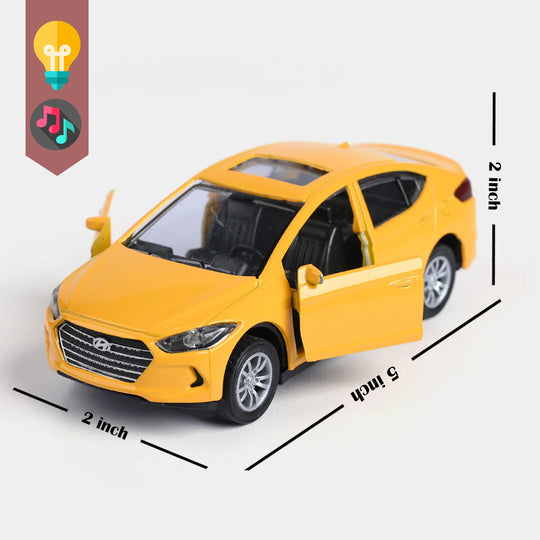 Die-Cast Model Car with Light & Sound for Kids