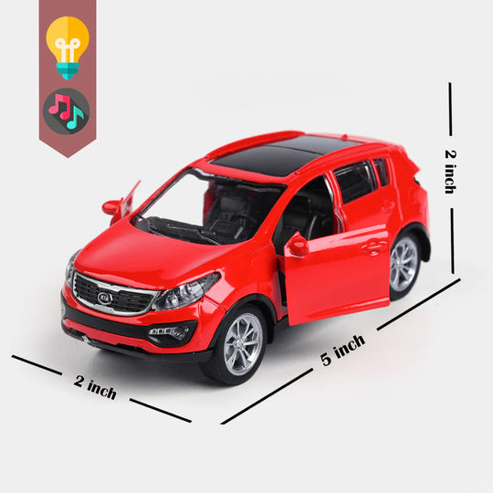 Die-Cast Model Car with Light & Sound for Kids