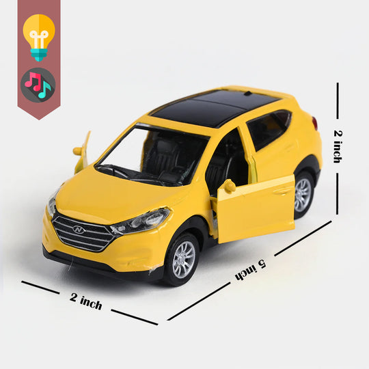 Die-Cast Model Car with Light & Sound for Kids
